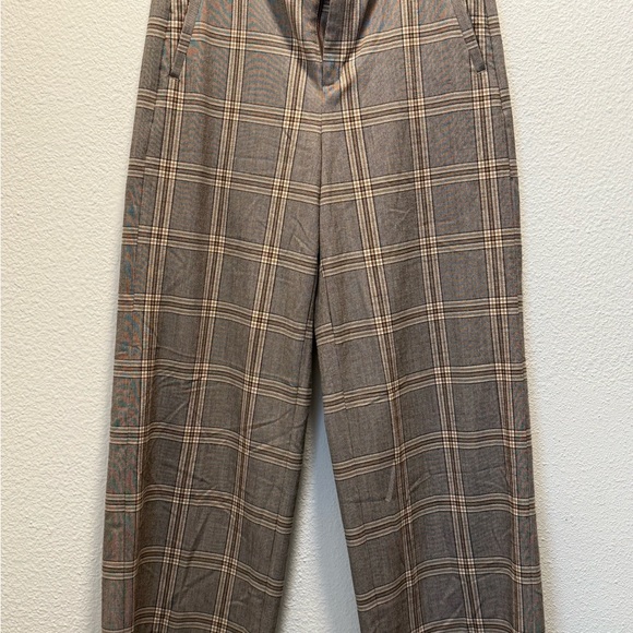 Banana Republic Pants - Plaid Wide-Leg Trousers
